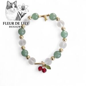 Natural Green Aventurine Matte Quartz Crystal Bracelet With 14K Gold Filled 10mm